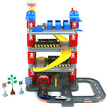 Dolu Toy Factory New York Garage met 4 Etages/2 Die-Cast Auto's/2 Verkeersborden/Boom Dolu Toy Factory New York Garage met 4 Etages/2 Die-Cast Auto's/2 Verkeersborden/Boom