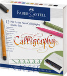 Faber Castell FC-167512 Tekenstift Faber-Castell Pitt Artist Kalligrafieset Studiobox 12 Stuks Faber Castell FC-167512 Tekenstift Faber-Castell Pitt Artist Kalligrafieset Studiobox 12 Stuks