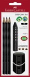 Faber Castell FC-217093 Schrijfset Faber-Castell GRIP 2001 Zwart Op Blister Faber Castell FC-217093 Schrijfset Faber-Castell GRIP 2001 Zwart Op Blister