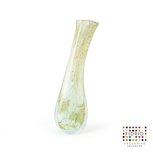 Design vaas Fidrio - glas kunst sculptuur - lampadina - Mistique green- mondgeblazen - 30 cm hoog Design vaas Fidrio - glas kunst sculptuur - lampadina - Mistique green- mondgeblazen - 30 cm hoog