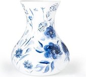 Design Vaas - Delfts Blauw - Fidrio - glazen sculptuur - gekleurd glas - handgeschilderd - 30 cm hoog Design Vaas - Delfts Blauw - Fidrio - glazen sculptuur - gekleurd glas - handgeschilderd - 30 cm hoog