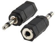 Valueline Ac-002 Adapter Plug 3.5 mm Mono Stekker - 3.5 mm Stereo Kontra Stekker Valueline Ac-002 Adapter Plug 3.5 mm Mono Stekker - 3.5 mm Stereo Kontra Stekker