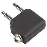 Valueline Ac-069 Hoofdtelefoonstekker voor In Vliegtuigen met Tweetandige Ingang Valueline Ac-069 Hoofdtelefoonstekker voor In Vliegtuigen met Tweetandige Ingang