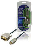 Bandridge BVL1102 High Speed Hdmi Kabel Hdmi-connector - Dvi-d 24+1-pins Male 2.00 M Blauw Bandridge BVL1102 High Speed Hdmi Kabel Hdmi-connector - Dvi-d 24+1-pins Male 2.00 M Blauw
