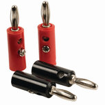 Nedis CAGB26900VA Banaanstekkerset Banaanstekker, Male - 4 Stuks Zwart/rood Nedis CAGB26900VA Banaanstekkerset Banaanstekker, Male - 4 Stuks Zwart/rood