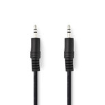 Nedis CAGT22000BK15 Stereo Audiokabel 3,5 Mm Male - 3,5 Mm Male 1,5 M Zwart Nedis CAGT22000BK15 Stereo Audiokabel 3,5 Mm Male - 3,5 Mm Male 1,5 M Zwart