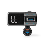 Nedis CATR101BK Fm-transmitter Voor In De Auto Bluetooth® Bass Boost Microsd-kaartsleuf Handsfree Bellen Spraakbediening 3,0 A / 2,4 A Nedis CATR101BK Fm-transmitter Voor In De Auto Bluetooth® Bass Boost Microsd-kaartsleuf Handsfree Bellen Spraakbediening 3,0 A / 2,4 A
