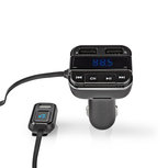 Nedis CATR123BK Fm-zender Voor In De Auto Bluetooth® Pro-microfoon Ruisonderdrukking Microsd-kaartopening Handsfree Bellen Spraakbediening 2x Usb Nedis CATR123BK Fm-zender Voor In De Auto Bluetooth® Pro-microfoon Ruisonderdrukking Microsd-kaartopening Handsfree Bellen Spraakbediening 2x Usb