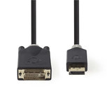 Nedis CCBP34800AT20 Hdmi - Dvi-kabel Hdmi™-connector - Dvi-d 24+1-pins Male 2,0 M Antraciet Nedis CCBP34800AT20 Hdmi - Dvi-kabel Hdmi™-connector - Dvi-d 24+1-pins Male 2,0 M Antraciet