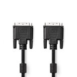 Nedis CCGP32001BK20 Dvi-kabel Dvi-d 24+1-pins Male Dvi-d 24+1-pins Male 2,0 M Zwart Nedis CCGP32001BK20 Dvi-kabel Dvi-d 24+1-pins Male Dvi-d 24+1-pins Male 2,0 M Zwart
