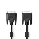 Nedis CCGP32001BK30 Dvi-kabel Dvi-d 24+1-pins Male Dvi-d 24+1-pins Male 3,0 M Zwart Nedis CCGP32001BK30 Dvi-kabel Dvi-d 24+1-pins Male Dvi-d 24+1-pins Male 3,0 M Zwart