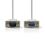 Nedis CCGP52010IV20 Seriële Kabel D-sub 9-pins Male - D-sub 9-pins Female 2,0 M Ivoor Nedis CCGP52010IV20 Seriële Kabel D-sub 9-pins Male - D-sub 9-pins Female 2,0 M Ivoor
