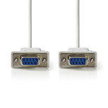 Nedis CCGP52055IV20 Nullmodemkabel D-sub 9-pins Female - D-sub 9-pins Female 2,0 M Ivoor Nedis CCGP52055IV20 Nullmodemkabel D-sub 9-pins Female - D-sub 9-pins Female 2,0 M Ivoor
