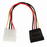 Nedis CCGP73500VA015 Interne Voedingskabel Molex Male - Sata 15-pins Female 0,15 M Diverse Nedis CCGP73500VA015 Interne Voedingskabel Molex Male - Sata 15-pins Female 0,15 M Diverse