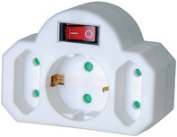 Brennenstuhl BN-1508100 Stopcontact Splitter Aan / Uit-schakelaar 1 X Schuko / 2 X Euro Wit Brennenstuhl BN-1508100 Stopcontact Splitter Aan / Uit-schakelaar 1 X Schuko / 2 X Euro Wit
