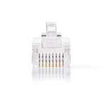 Nedis CCGP89300TP Netwerkconnector Rj45 Male - Voor Solid Cat5 Utp-kabels 10 Stuks Transparant Nedis CCGP89300TP Netwerkconnector Rj45 Male - Voor Solid Cat5 Utp-kabels 10 Stuks Transparant