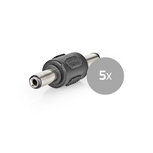 Nedis CCTVCM60BK5 Cctv-beveiligingsconnector 5x Gender Changer Dc Male 5,5 X 2,1 Mm Nedis CCTVCM60BK5 Cctv-beveiligingsconnector 5x Gender Changer Dc Male 5,5 X 2,1 Mm