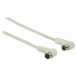Nedis CSGP40100WT15 Coaxkabel 90 Db Iec (coax) Male Haaks - Iec (coax) Female Haaks 1,5 M Wit Nedis CSGP40100WT15 Coaxkabel 90 Db Iec (coax) Male Haaks - Iec (coax) Female Haaks 1,5 M Wit