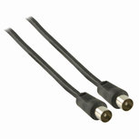 Nedis CSGP40200BK15 Coaxkabel 90 Db Iec (coax) Male - Iec (coax) Male 1,5 M Zwart Nedis CSGP40200BK15 Coaxkabel 90 Db Iec (coax) Male - Iec (coax) Male 1,5 M Zwart