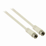 Nedis CSGP41000WT10 Satelliet- En Antennekabel F Male - F Male 1,0 M Wit Nedis CSGP41000WT10 Satelliet- En Antennekabel F Male - F Male 1,0 M Wit