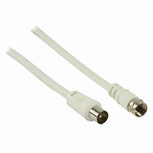 Nedis CSGP41800WT20 Satelliet- En Antennekabel F Male - Iec (coax) Male 2,0 M Wit Nedis CSGP41800WT20 Satelliet- En Antennekabel F Male - Iec (coax) Male 2,0 M Wit