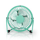 Nedis FNDK1TQ10 Metalen Miniventilator Diameter 10 Cm Usb-voeding Turquoise Nedis FNDK1TQ10 Metalen Miniventilator Diameter 10 Cm Usb-voeding Turquoise