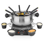 Tristar FO-1109 Familie Fonduepan met 8 Vorkjes en 6 Bakjes 1.3L 1400W Zwart/RVS Tristar FO-1109 Familie Fonduepan met 8 Vorkjes en 6 Bakjes 1.3L 1400W Zwart/RVS