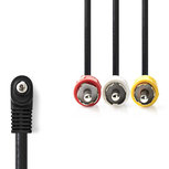 Nedis CVGP22400BK20 3,5 Mm Av-kabel 3,5 Mm Av Male - 3x Rca Male 2,0 M Zwart Nedis CVGP22400BK20 3,5 Mm Av-kabel 3,5 Mm Av Male - 3x Rca Male 2,0 M Zwart