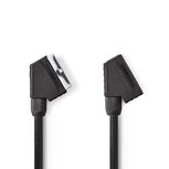 Nedis CVGP31010BK20 Scart-kabel Scart Male - Scart Female 2,0 M Zwart Nedis CVGP31010BK20 Scart-kabel Scart Male - Scart Female 2,0 M Zwart