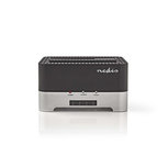 Nedis HDDUDB3300BK Harde Schijf-dockingstation Usb 3.0 Dual Sata 2,5 Nedis HDDUDB3300BK Harde Schijf-dockingstation Usb 3.0 Dual Sata 2,5
