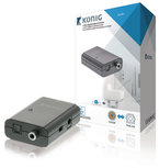 König KNACO2502 Digitale Audio Converter 1x Toslink Female + 1x S/pdif (rca) Female - 1x Toslink Female + 1x S/pdif (rca) Female Donkergrijs König KNACO2502 Digitale Audio Converter 1x Toslink Female + 1x S/pdif (rca) Female - 1x Toslink Female + 1x S/pdif (rca) Female Donkergrijs