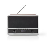 Nedis RDFM5200BN Fm-radio 12 W Fm Bluetooth® Klok- En Alarmfunctie Bruin / Zwart Nedis RDFM5200BN Fm-radio 12 W Fm Bluetooth® Klok- En Alarmfunctie Bruin / Zwart