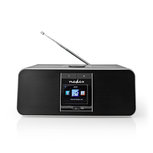 Nedis RDIN5005BK Internetradio 42 W Dab+ Fm Bluetooth® Afstandsbediening Zwart/zilver Nedis RDIN5005BK Internetradio 42 W Dab+ Fm Bluetooth® Afstandsbediening Zwart/zilver