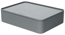 HAN HA-1110-19 Smart-organiser Allison Box Met Binnenschaal En Deksel Graniet Grijs, Stapelbaar HAN HA-1110-19 Smart-organiser Allison Box Met Binnenschaal En Deksel Graniet Grijs, Stapelbaar