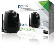 König SAS-IPCAM110B Indoor Pan-tilt Ip-camera voor Bewaking Op Afstand Zwart König SAS-IPCAM110B Indoor Pan-tilt Ip-camera voor Bewaking Op Afstand Zwart