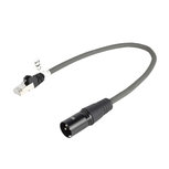 Sweex SWOP15700E03 Xlr Digitale Kabel Xlr 3-pins Male - Rj45-connector Male 0.30 M Donkergrijs Sweex SWOP15700E03 Xlr Digitale Kabel Xlr 3-pins Male - Rj45-connector Male 0.30 M Donkergrijs