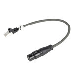 Sweex SWOP15710E03 Xlr Digitale Kabel Xlr 3-pins Female - Rj45-connector Male 0.30 M Donkergrijs Sweex SWOP15710E03 Xlr Digitale Kabel Xlr 3-pins Female - Rj45-connector Male 0.30 M Donkergrijs
