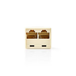 Nedis TCGP90991IY Telecom Netwerksplitter Rj45 Female - 2x Rj45 Female Ivoor Nedis TCGP90991IY Telecom Netwerksplitter Rj45 Female - 2x Rj45 Female Ivoor