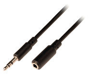 Valueline VLAP22050B20 Jack Stereo Audio Verlengkabel 3,5 mm Mannelijk - 3,5 mm Vrouwelijk 2,00 M Zwart Valueline VLAP22050B20 Jack Stereo Audio Verlengkabel 3,5 mm Mannelijk - 3,5 mm Vrouwelijk 2,00 M Zwart