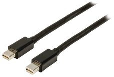 Valueline VLCP37500B10 Mini Displayport Kabel Mini-displayport Male - Mini-displayport Male 1.00 M Zwart Valueline VLCP37500B10 Mini Displayport Kabel Mini-displayport Male - Mini-displayport Male 1.00 M Zwart