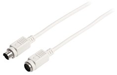 Valueline VLCP51100I30 Ps2 Verlengkabel Ps2 Male - Ps2 Female 3,00 M Ivoor Valueline VLCP51100I30 Ps2 Verlengkabel Ps2 Male - Ps2 Female 3,00 M Ivoor