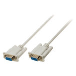 Valueline VLCP52050I30 Seriële Kabel Sub-d 9-pins Female - Sub-d 9-pins Female 3.00 M Ivoor Valueline VLCP52050I30 Seriële Kabel Sub-d 9-pins Female - Sub-d 9-pins Female 3.00 M Ivoor