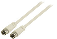 Valueline VLSP41000W15 Antennekabel F Mannelijk - F Mannelijk 1,50 M Wit Valueline VLSP41000W15 Antennekabel F Mannelijk - F Mannelijk 1,50 M Wit