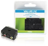Valueline VLVB31902B Schakelbare Scart Av Adapter Scart Mannelijk - 3x Rca Vrouwelijk + S-video Vrouwelijk Zwart Valueline VLVB31902B Schakelbare Scart Av Adapter Scart Mannelijk - 3x Rca Vrouwelijk + S-video Vrouwelijk Zwart