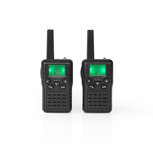 Nedis WLTK1010BK Walkietalkie Bereik 10 Km 8 Kanalen Vox Oplaadstation 2 Stuks Zwart Nedis WLTK1010BK Walkietalkie Bereik 10 Km 8 Kanalen Vox Oplaadstation 2 Stuks Zwart