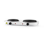 Nedis KAEP250EWT2 Dubbele Elektrische Kookplaat 2500 W 155/185 Mm Beveiliging Tegen Oververhitting Nedis KAEP250EWT2 Dubbele Elektrische Kookplaat 2500 W 155/185 Mm Beveiliging Tegen Oververhitting